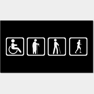 Funny Amputee Evolution Posters and Art